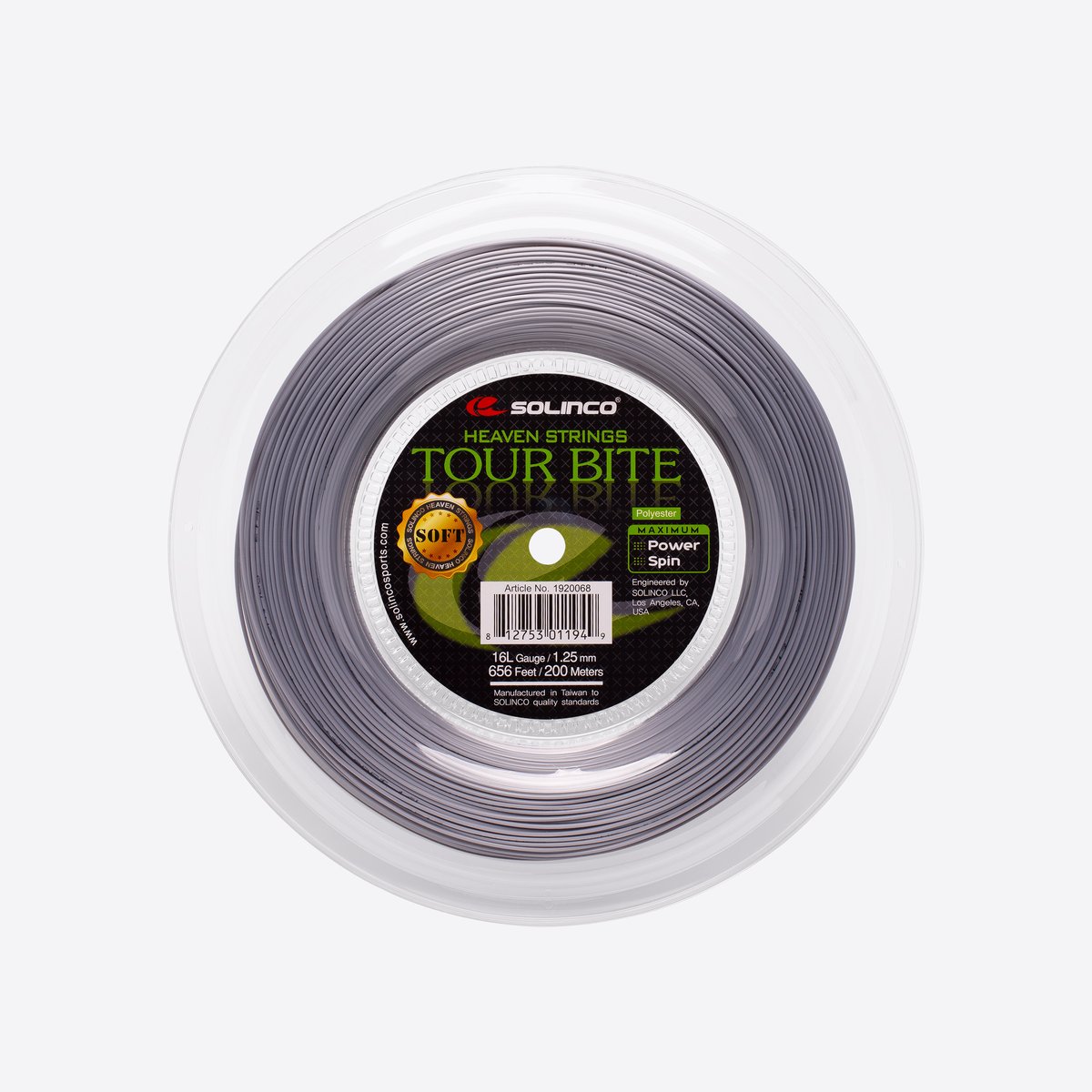 Solinco Tour Bite Soft — rollo (reel) de encordado